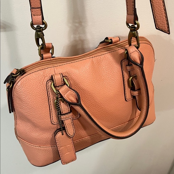 TIGNANELLO Blush Leather Handbag/Crossbody Satchel 11”x7.5”x5” Preloved - Picture 16 of 16